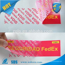 Tamper Evident fita de vedação de segurança para caixas de embalagem, Tamper Evident Security Sealing Tape